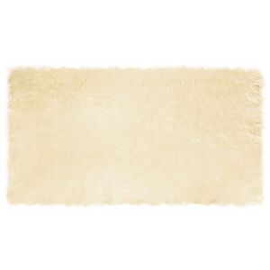 vidaXL Tapete de de ovelha sint&eacute;tica TAFALLA Creme 60 x 110 cm