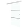 vidaXL Porta deslizante batente suave vidro ESG/alum&iacute;nio 76x205 cm