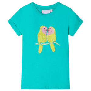 vidaXL T-shirt infantil menta 116