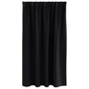 vidaXL Cortinas Blackout com Argolas 2 pcs Preto 140 x 140 cm