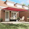 vidaXL Toldo Retr&aacute;til Manual Vermelho 450 &times; 350 cm Poli&eacute;ster e A&ccedil;o