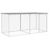 vidaXL Gaiola para galinhas com teto cinza claro 203x98x90 cm a&ccedil;o galvanizado