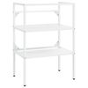 vidaXL Estrutura p/ lavat&oacute;rio casa de banho ferro 59x38x83 cm branco