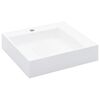 vidaXL Lavat&oacute;rio 50x50x12,3 cm mineral/m&aacute;rmore fundido branco