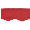 vidaXL Valência de Toldos Vermelho 580 x 20 cm lona