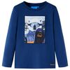 T-shirt de manga comprida para crian&ccedil;a azul-ganga 104