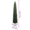 vidaXL &Aacute;rvore de Natal Artificial Verde 270 cm PVC e A&ccedil;o e Pl&aacute;stico
