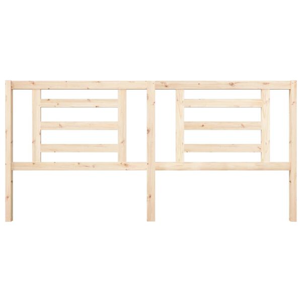 vidaXL Cabeceira de cama 206x4x100 cm pinho maci&ccedil;o