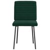 vidaXL Cadeiras de jantar 2 pcs veludo verde-escuro