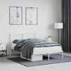 vidaXL Estrutura de cama com cabeceira 120x200 cm metal branco