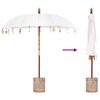 vidaXL Parasol Balin&ecirc;s com Base 260 210-220 cm