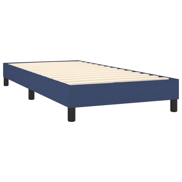vidaXL Estrutura de cama com molas 80x200 cm azul
