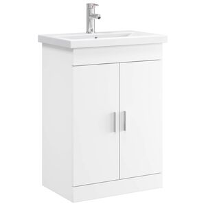 vidaXL Conjunto de M&oacute;veis para Banheiro Branco 61 x 40 x 84,5 cm