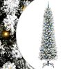 vidaXL &Aacute;rvore de Natal Artificial Branco 240 cm PVC, Metal e Pl&aacute;stico