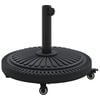 vidaXL Base para chap&eacute;u de sol 15.6 kg Preto Ferro Circular