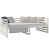 vidaXL Sof&aacute;-cama sem colch&atilde;o 90x190 cm madeira de pinho maci&ccedil;a branco