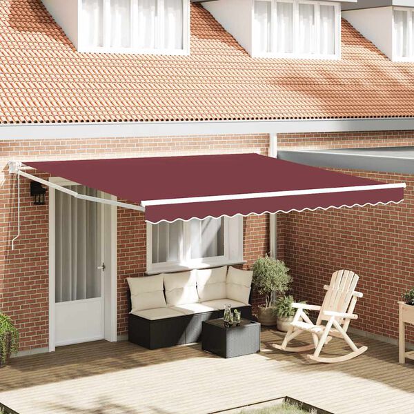 vidaXL Toldo retr&aacute;til autom&aacute;tico 400x300 cm bord&ocirc;