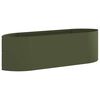 vidaXL Cama de Jardim Elevada Verde-Azeitona 140 x 40 x 40 cm A&ccedil;o
