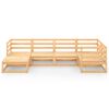 vidaXL 6 pcs conjunto lounge de jardim pinho maci&ccedil;o