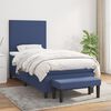 vidaXL Cama com molas/colch&atilde;o 80x200 cm tecido azul