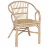 vidaXL Cadeira Empilh&aacute;vel Natural 58 x 60 x 81 cm Vime