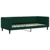 vidaXL Sof&aacute;-cama com colch&atilde;o 90x200 cm veludo verde-escuro