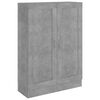 vidaXL Estante 82,5x30,5x115 cm derivados de madeira cinzento cimento