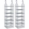 vidaXL Unidade de arruma&ccedil;&atilde;o suspensa p/ arm&aacute;rio c/ 7 prateleiras 2 pcs
