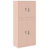 vidaXL Arm&aacute;rio de arruma&ccedil;&atilde;o 2 unid. Rosa 80 x 40 x 175 cm A&ccedil;o