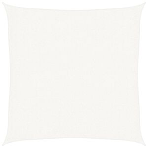 vidaXL Para-sol vela PEAD quadrado 3,6x3,6 m branco