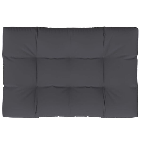 vidaXL Almofad&atilde;o para m&oacute;veis de paletes 120x80x12 cm tecido antracite