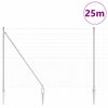 vidaXL Poste de Cerca Galvanizado 25 x 1,6 m A&ccedil;o