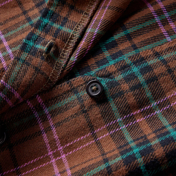 Vestido de crian&ccedil;a com mangas compridas cor conhaque 140