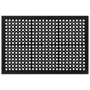 vidaXL Tapete de porta retangular 60x90 cm borracha