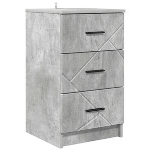 vidaXL Arm&aacute;rio de Cabeceira Cinzento cimento 38 x 38 x 66 cm