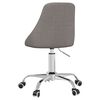 vidaXL Cadeira de escrit&oacute;rio girat&oacute;ria tecido cinzento-escuro