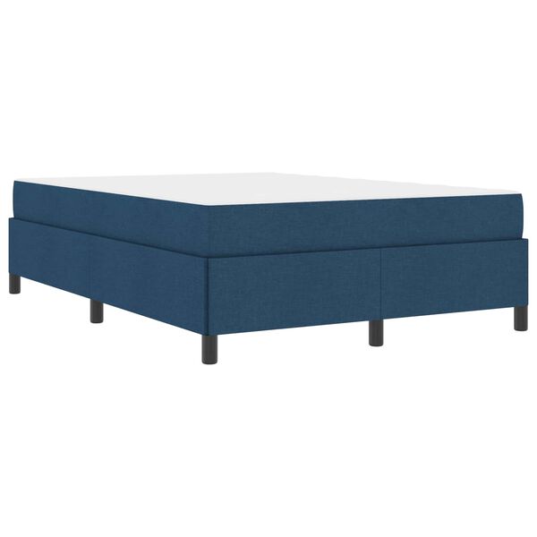 vidaXL Cama Box Azul 160 x 200 cm tecido