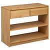 vidaXL Mesa consola SAUDA 89,5x36,5x73 cm pinho maci&ccedil;o cor carvalho