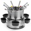 Conjunto de Fondue Princess Family 800W em A&ccedil;o Inoxid&aacute;vel Cinza