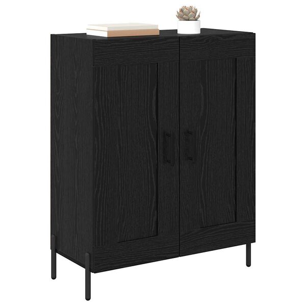vidaXL Buffet Carvalho Preto 69,5 x 34 x 90 cm