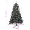 vidaXL &Aacute;rvore de Natal Artificial Verde 150 cm PVC, Pl&aacute;stico e A&ccedil;o