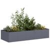 vidaXL Vaso/floreira 200x80x40 cm a&ccedil;o antracite