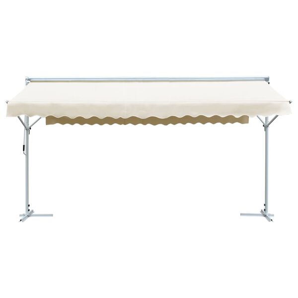 vidaXL Toldo de p&eacute; 600x300 cm creme
