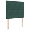 vidaXL Cama boxspring com colch&atilde;o 120x200 cm veludo verde-escuro