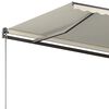vidaXL Toldo autom&aacute;tico independente 350x250 cm cor creme