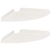 vidaXL Prateleira Flutuante de Canto 2 unid. Branco 24 x 24 x 2 cm