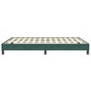 vidaXL Estrutura de cama sem colch&atilde;o 160x210 cm veludo verde-escuro