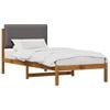vidaXL Estrutura de Cama com Cabeceira Estofada
