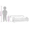 vidaXL Sof&aacute; infantil 90x53x30 cm veludo cinzento-claro