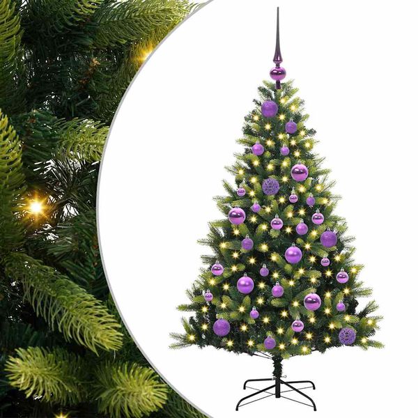 vidaXL &Aacute;rvore de Natal Artificial com Hastes Flex&iacute;veis 150 LEDs 120 cm